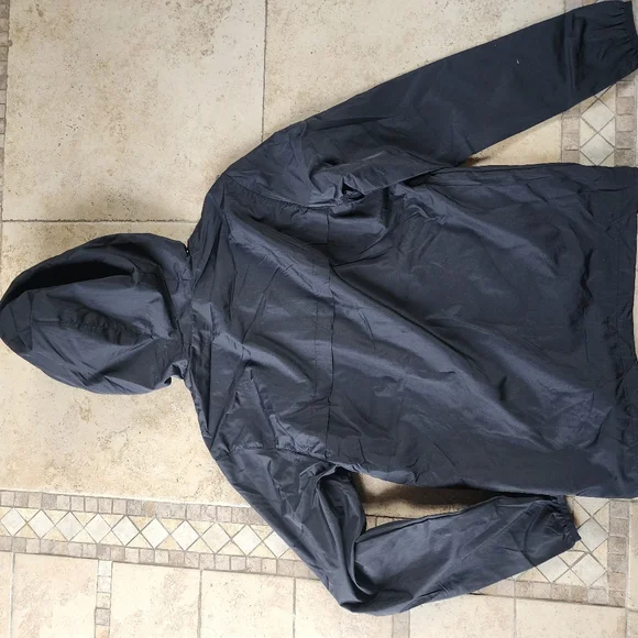 Men's Black Quiksilver Hooded Jacket - Picture 7 of 9